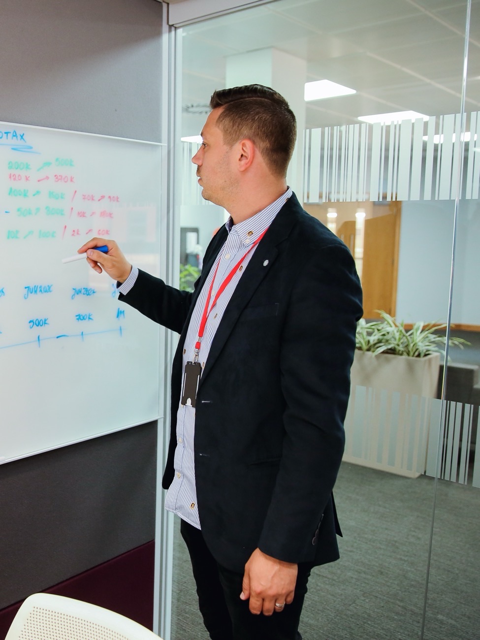 Alex Prodan at the Aprotax office